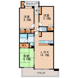 レジディア白壁東の物件間取画像